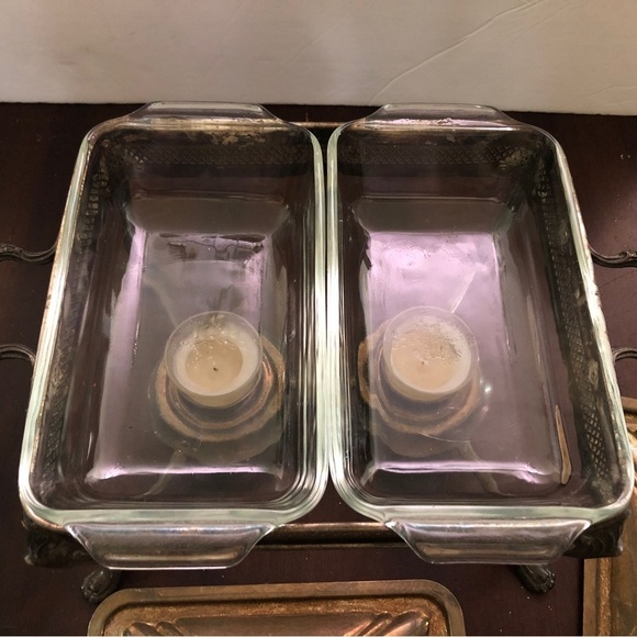 - Vintage Silver Double Serving Buffet. With FREE ITEMS. - Picture 3 of 10